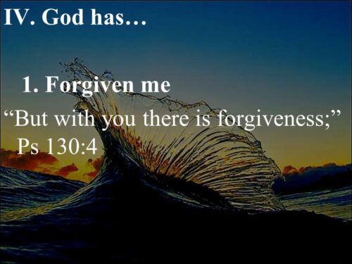 Presso di te è il perdono, il Salmo 130:4