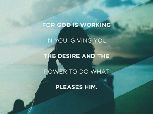 Dio opera in noi quando noi, motivati da lui, operiamo per lui